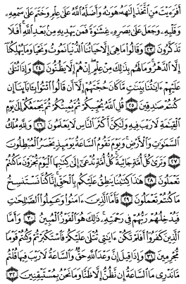 سوره جاثیه